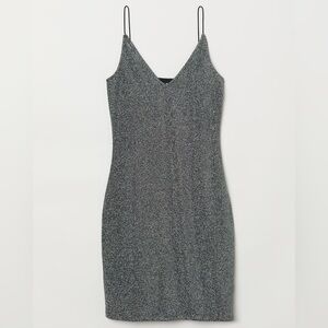 H&M Gray Strapless Dress